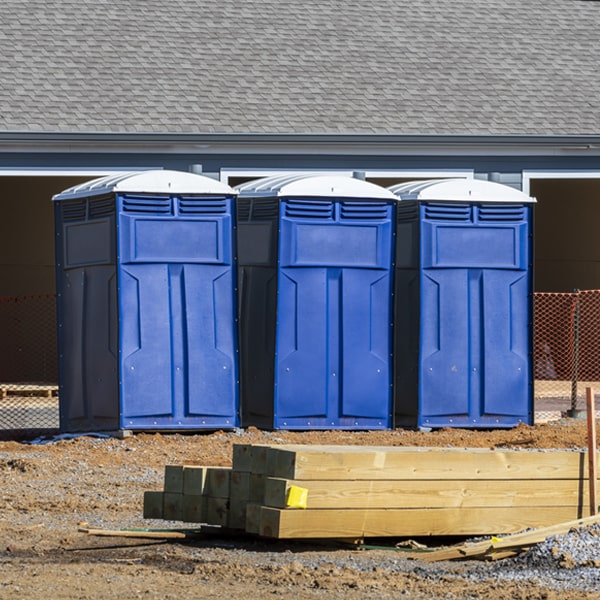 what is the maximum capacity for a single portable toilet in New Castle